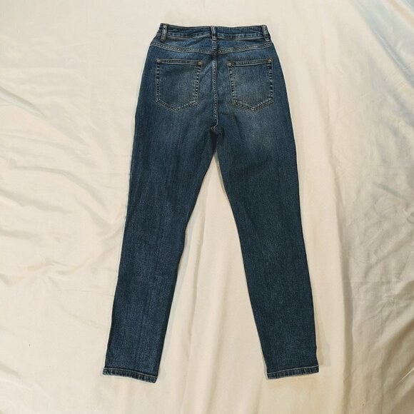 Asos Design High Waisted Distressed Jeans Women's Size 26 - Picture 3 of 5